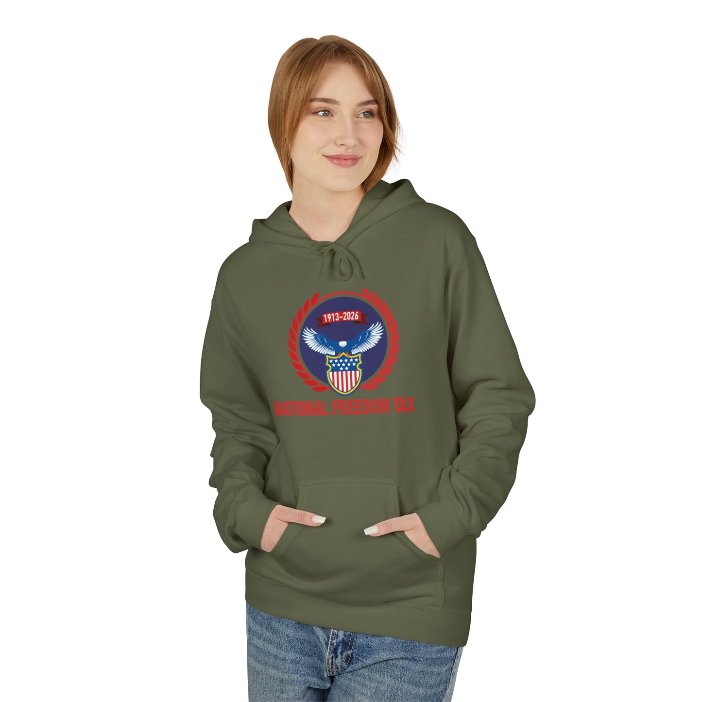 Cozy Patriotic Freedom Hoodie, Unisex