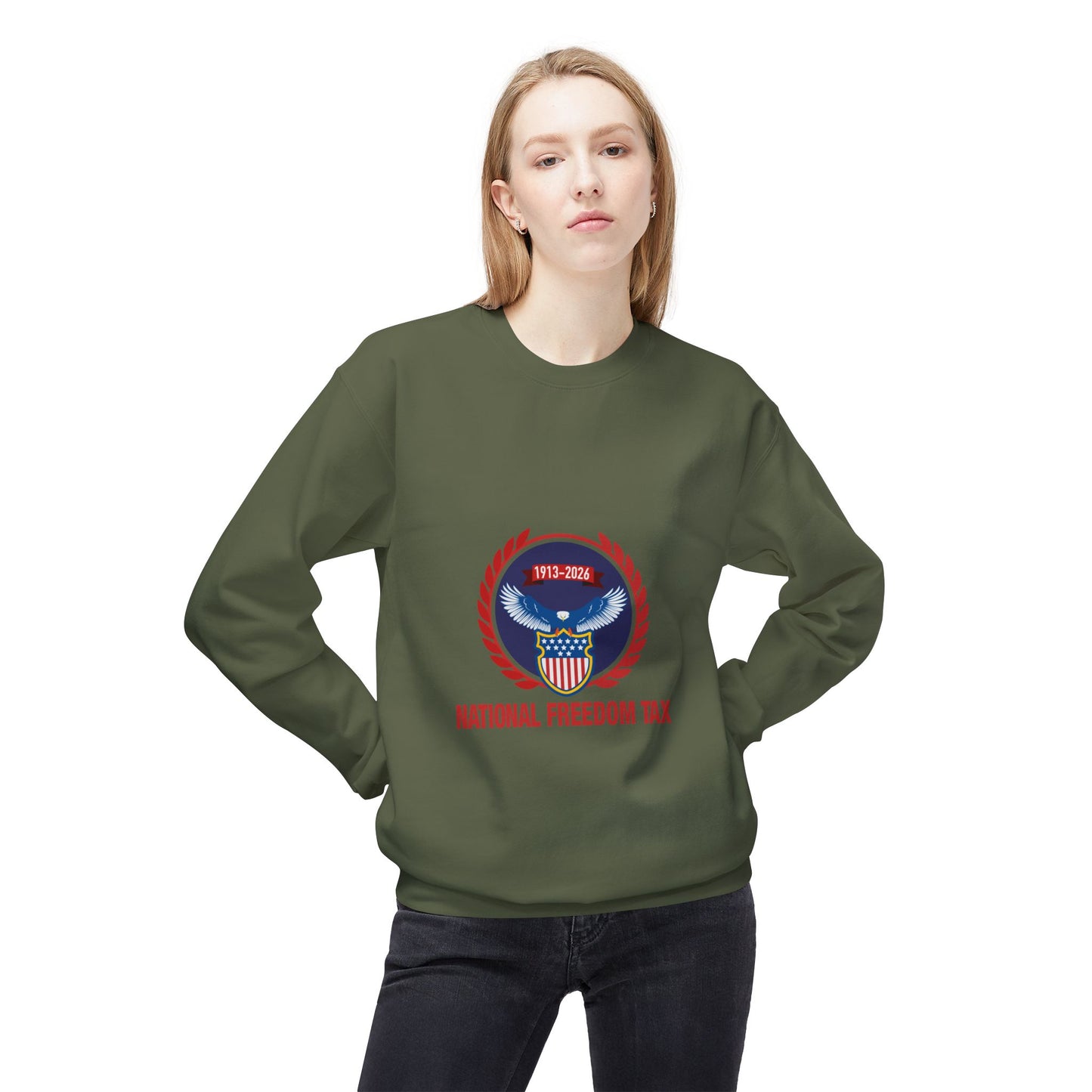 Patriotic Freedom Crewneck Sweatshirt